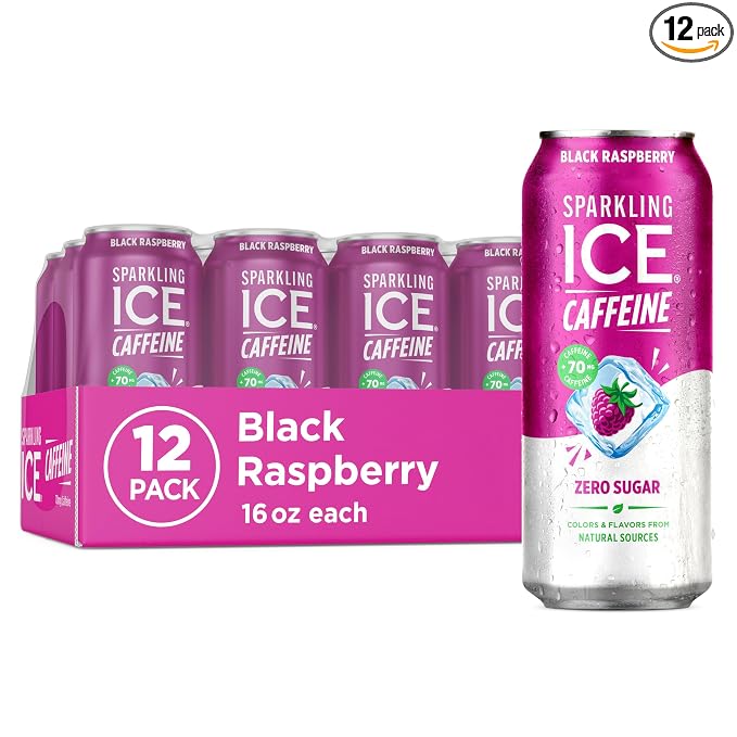 Sparkling Ice Caffeine Black Raspberry 12 pack cans