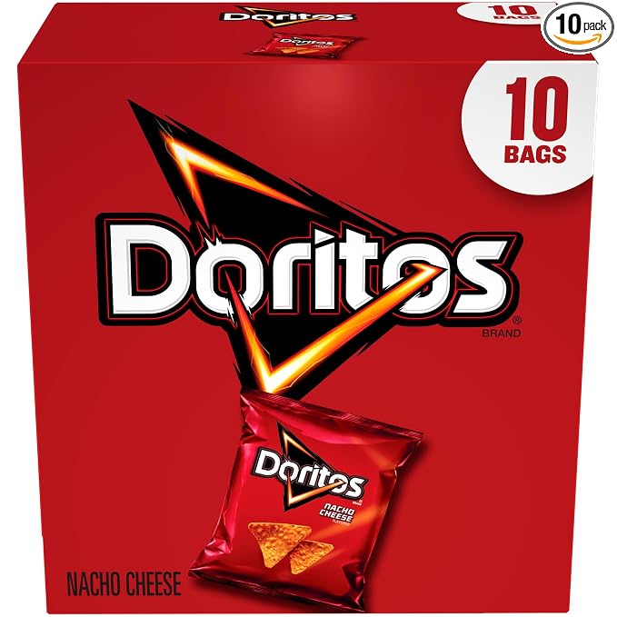 Doritos Nacho Cheese tortilla chips 1 oz bags 10 pack