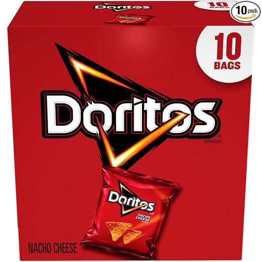 Doritos Nacho Cheese tortilla chips 1 oz bags 10 pack