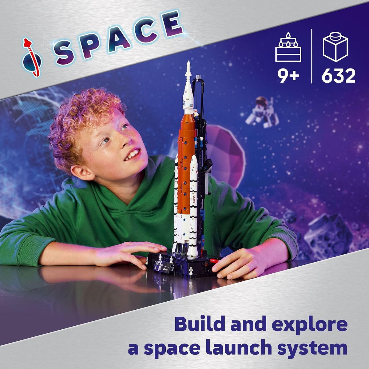 LEGO NASA Artemis rocket building toy for kids ages 9 and up