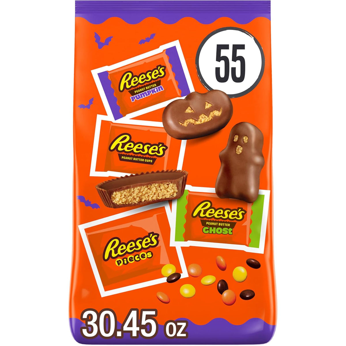 Reese's Halloween peanut butter candy variety pack 30.45 oz
