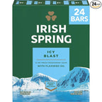 Irish Spring Icy Blast bar soap for men, 24-pack