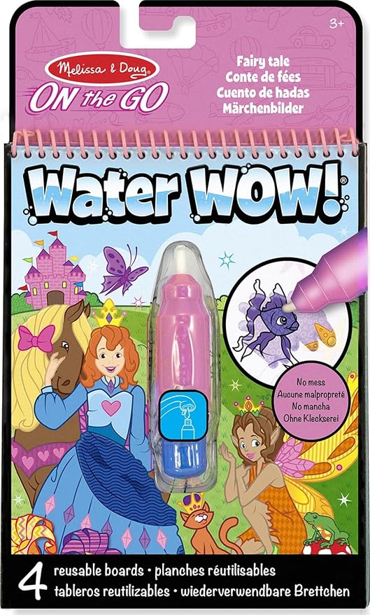 Reusable vehicle paint with water book for kids