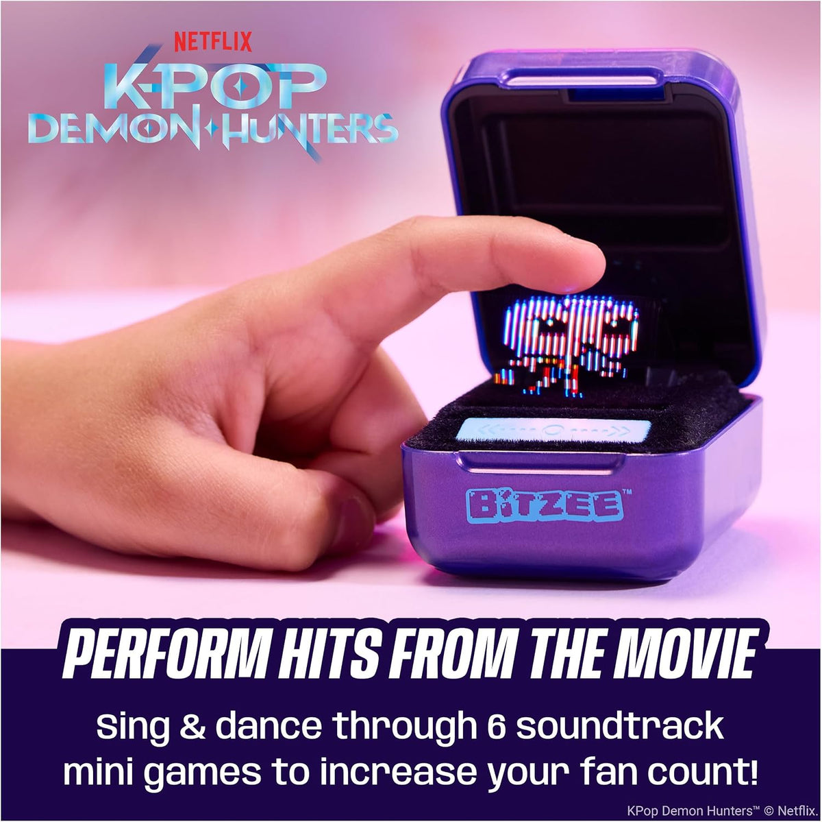 Kpop Demon Hunters interactive toy with mini games and characters