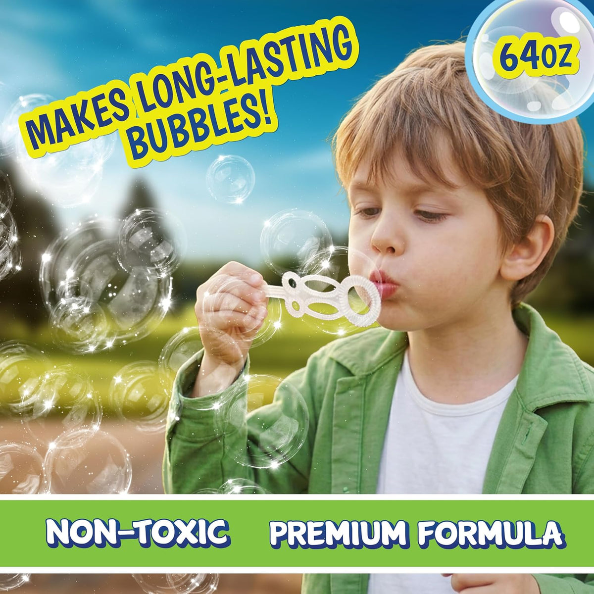 Half gallon bubble solution for outdoor play