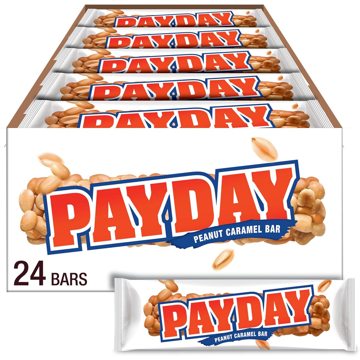Full size PAYDAY peanut caramel candy bar