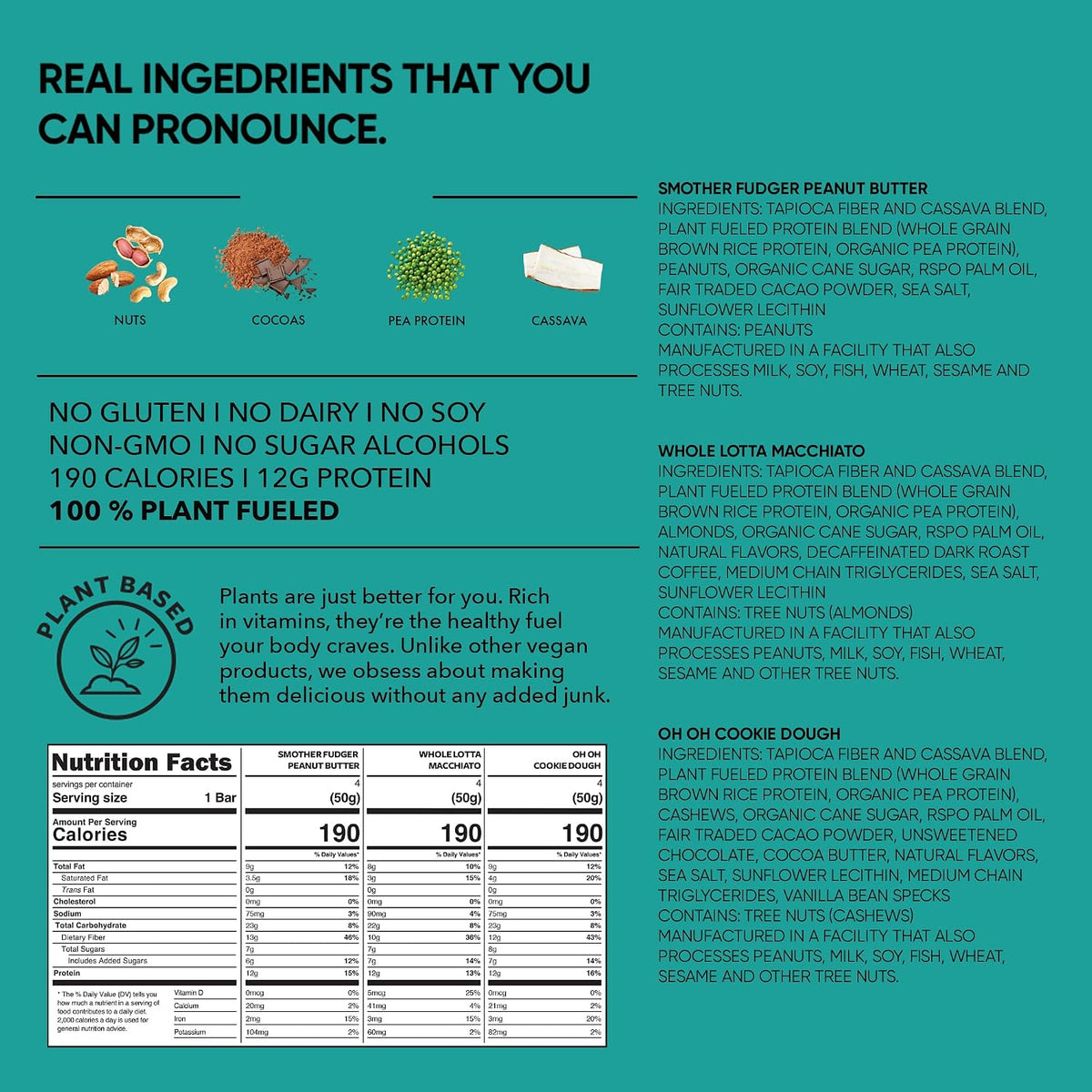 TRUBAR gluten free vegan protein snacks