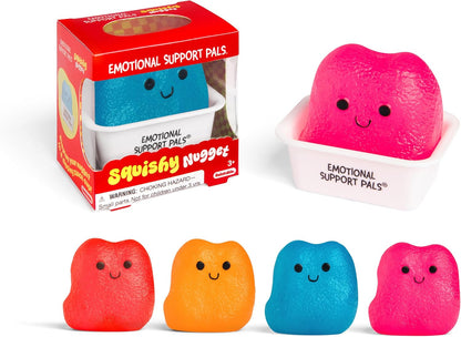 Soft nugget squeeze toy for desk and fidget use