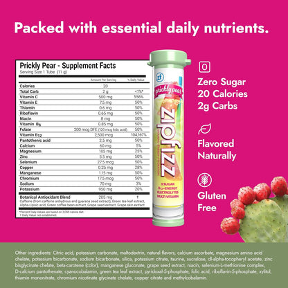 Zipfizz Prickly Pear electrolyte powder with B12