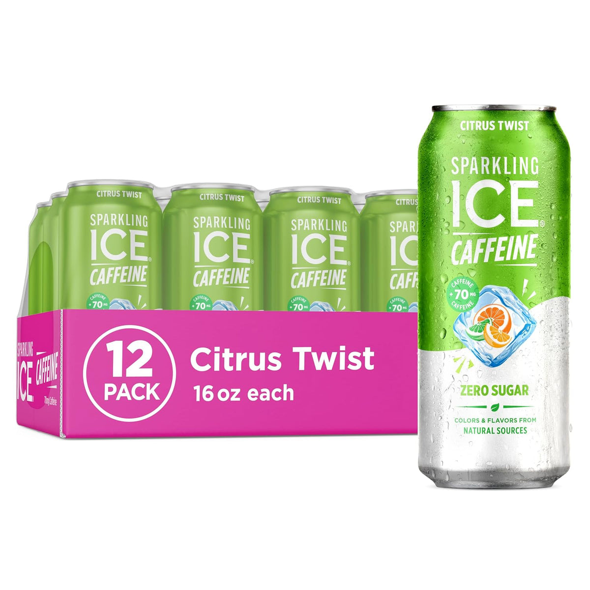 Sparkling Ice Citrus Twist caffeinated sparkling water