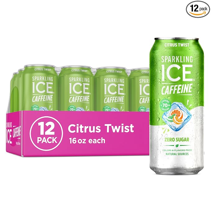 Sparkling Ice Caffeine Citrus Twist 12 pack cans
