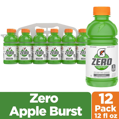Apple Burst Gatorade Zero 12 fl oz bottled beverage