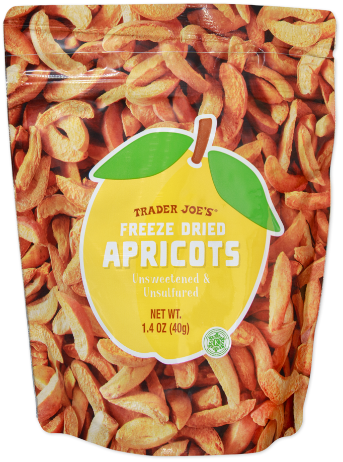 Trader Joe's freeze dried apricots snack