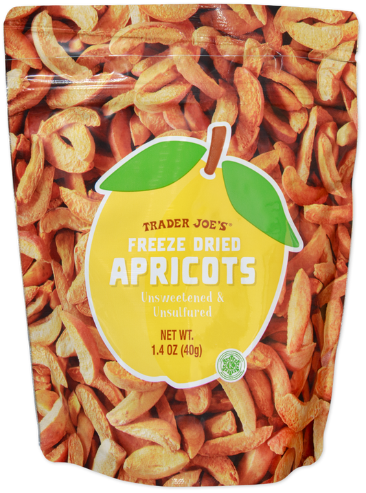 Trader Joe's freeze dried apricots snack