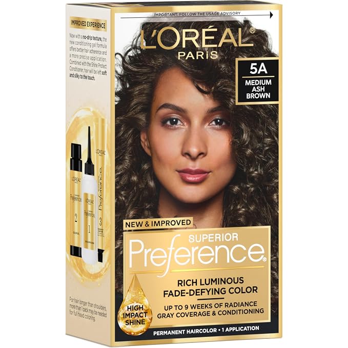 L'Oreal Paris Superior Preference Medium Ash Brown 5A hair color kit