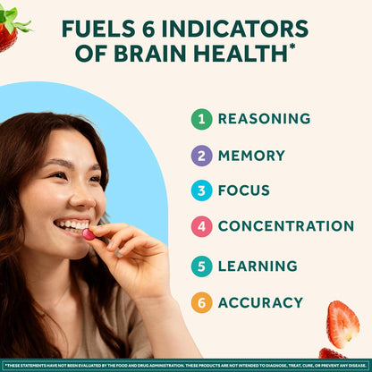 NEURIVA Plus nootropic gummies with Neurofactor and phosphatidylserine