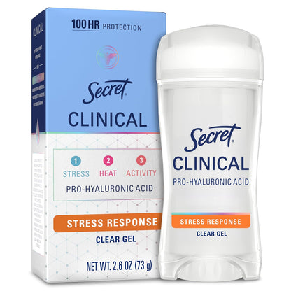 Secret Clinical clear gel deodorant 2.6 oz