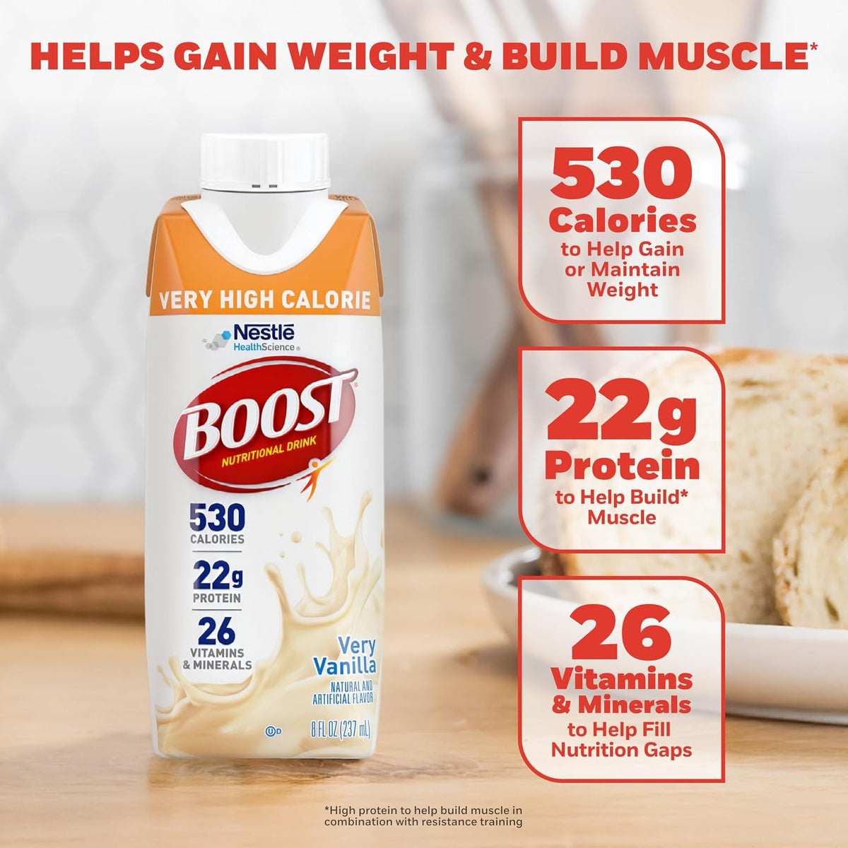 BOOST Very High Calorie nutrition shake pack