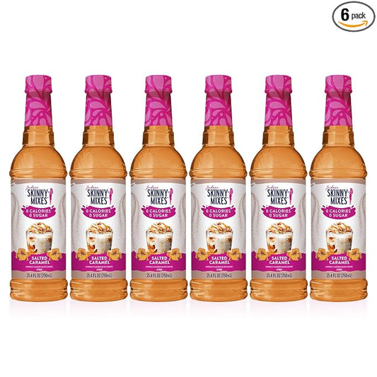 Jordan's Skinny Mixes salted caramel coffee syrup bottle