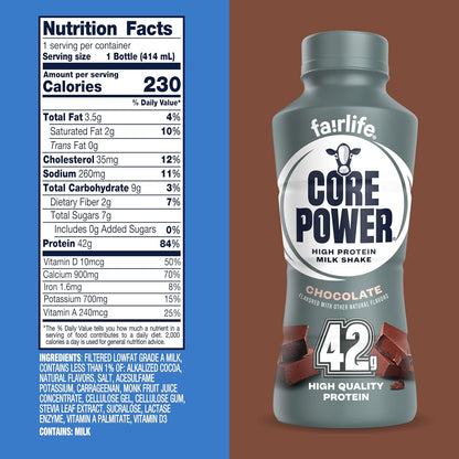 Chocolate ready-to-drink protein shake 14 oz bottle