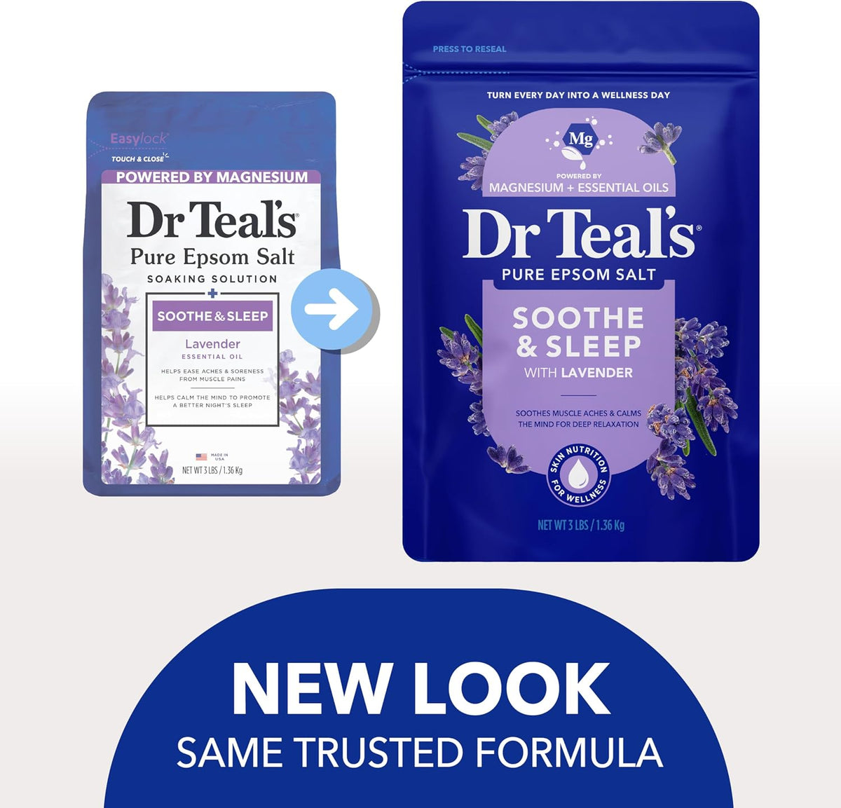 Dr Teal's lavender bath salts for self-care