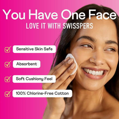 Swisspers cotton cleansing pads 300 count value pack