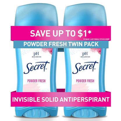 Secret anti-perspirant deodorant 5.20 oz package