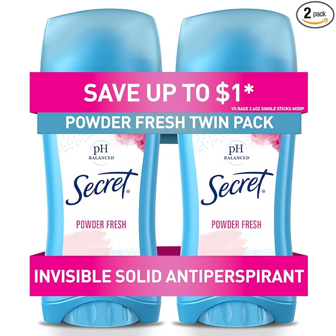 Secret Powder Fresh invisible solid deodorant twin pack