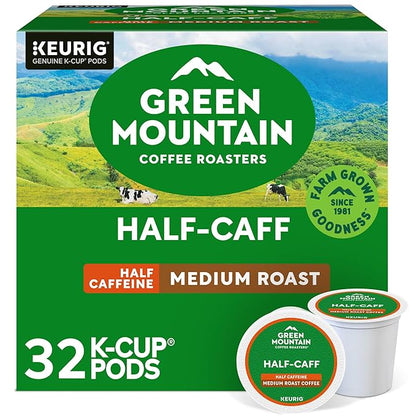 Green Mountain Coffee Roasters Half Caff K-Cup pods 32 count