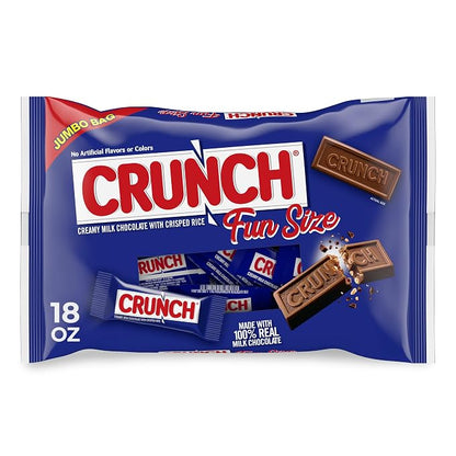 CRUNCH Fun Size chocolate Halloween candy bulk bag