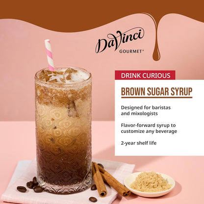 Brown sugar syrup for cocktails and frappes