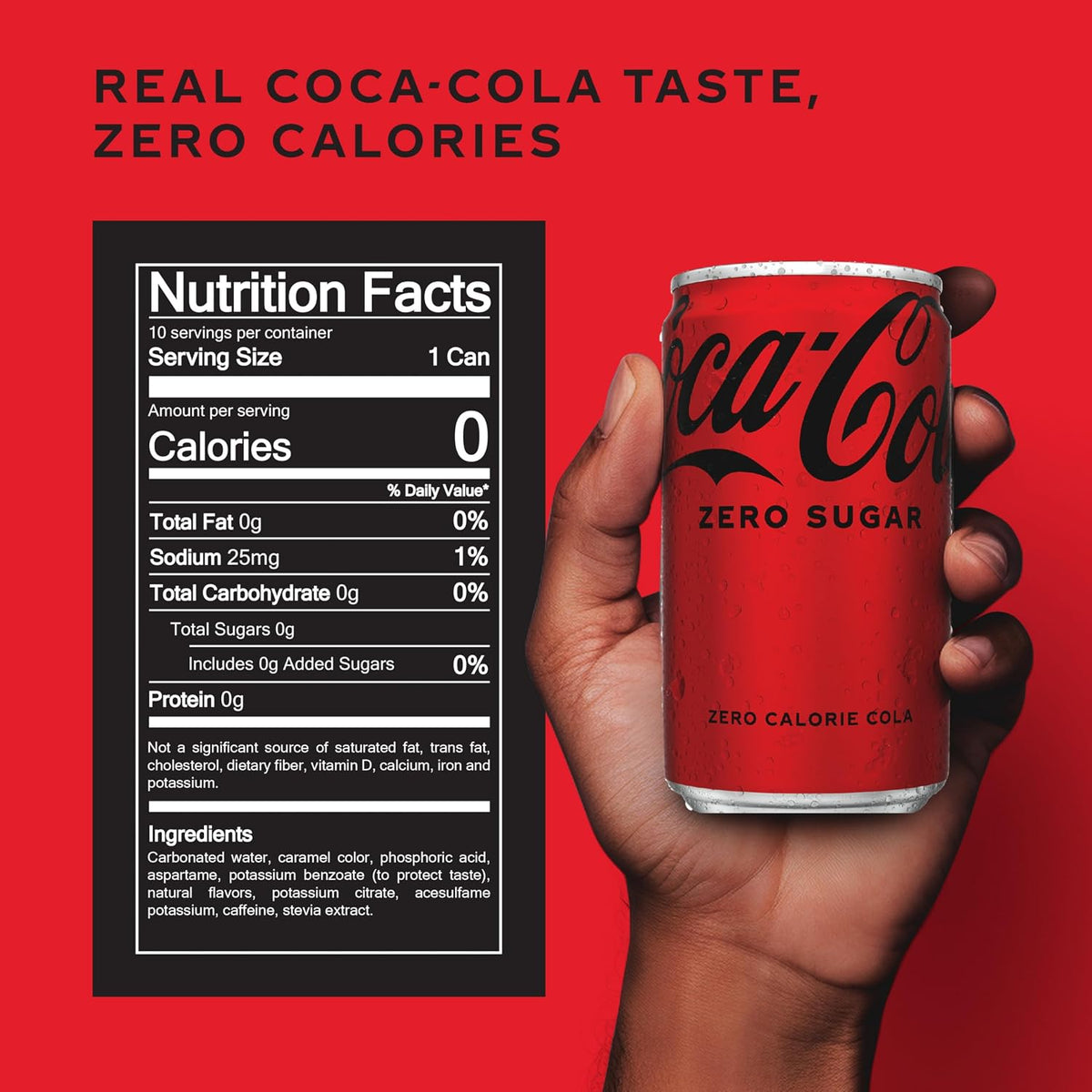 Coke Zero Sugar mini can soft drink