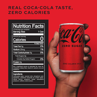 Coke Zero Sugar mini can soft drink