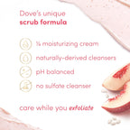 Dove body exfoliator with crushed rice and moisturizing cream