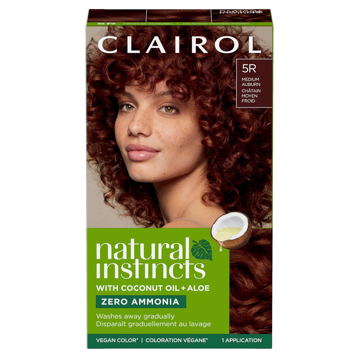 Clairol demi-permanent hair color in 5R Medium Auburn