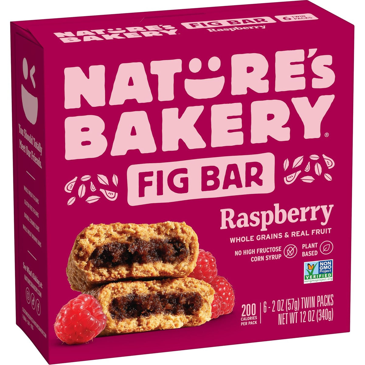 Raspberry fig bars made with real fruit