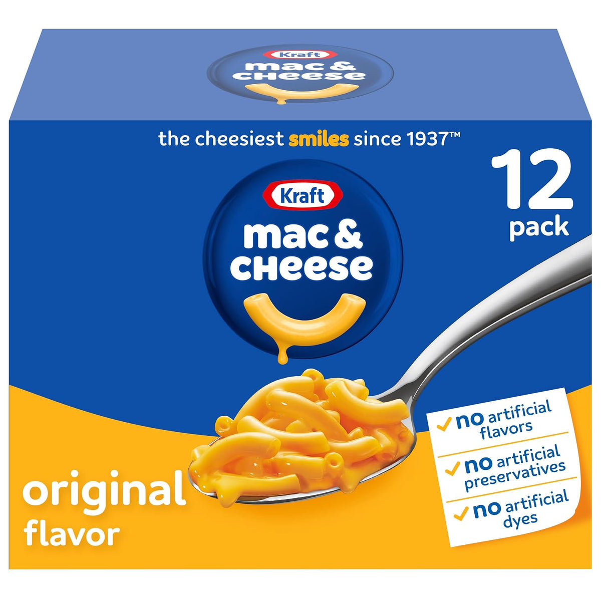 Kraft Mac and Cheese Original Flavor blue box