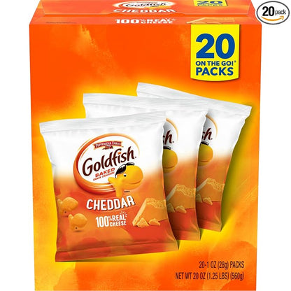 Goldfish Cheddar Cheese Crackers 20 count box