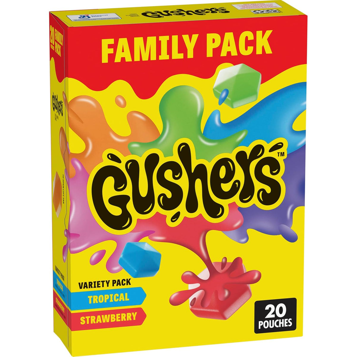 Gushers fruit flavored snack pouches variety pack