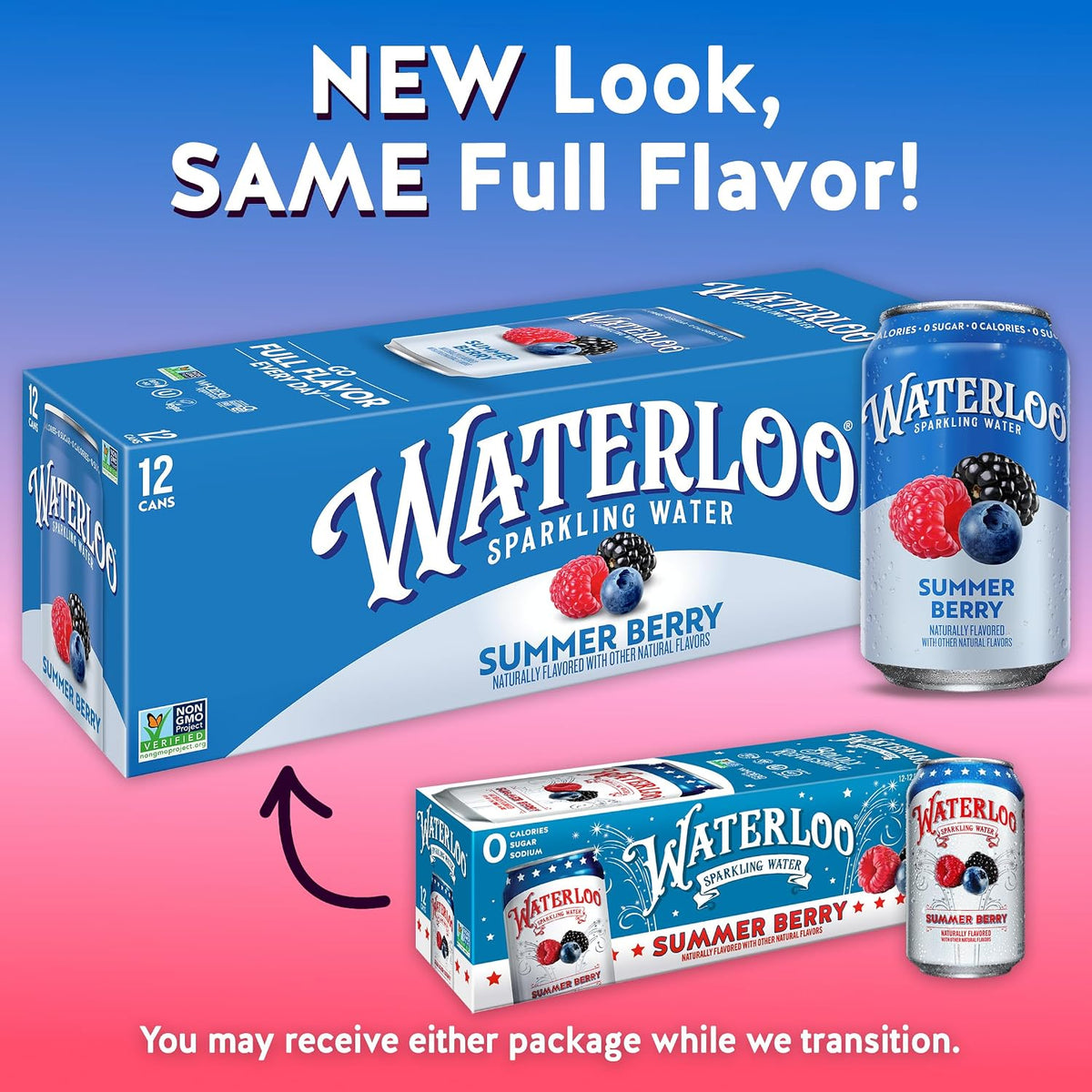 Waterloo zero sugar sparkling water pack