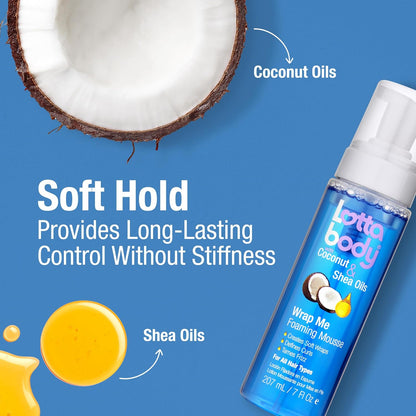 Lottabody Wrap Me foaming mousse for hair care