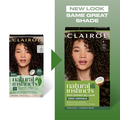 Clairol medium red hair color with Coconut Oil and Aloe
