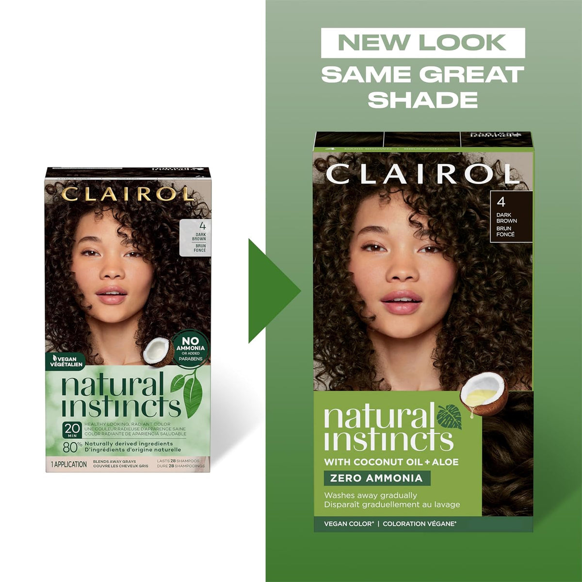 Clairol hair color with coconut oil and aloe