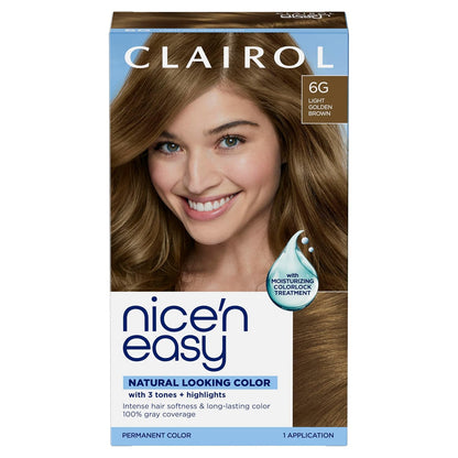 Clairol permanent hair dye for natural-looking gray coverage