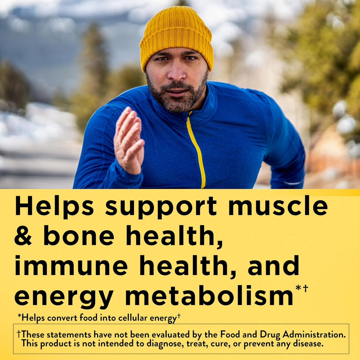 Nature Made Multivitamin for Him nutrition facts panel