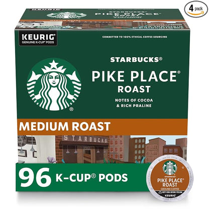 Starbucks Pike Place Roast K-Cup coffee pods 96 count