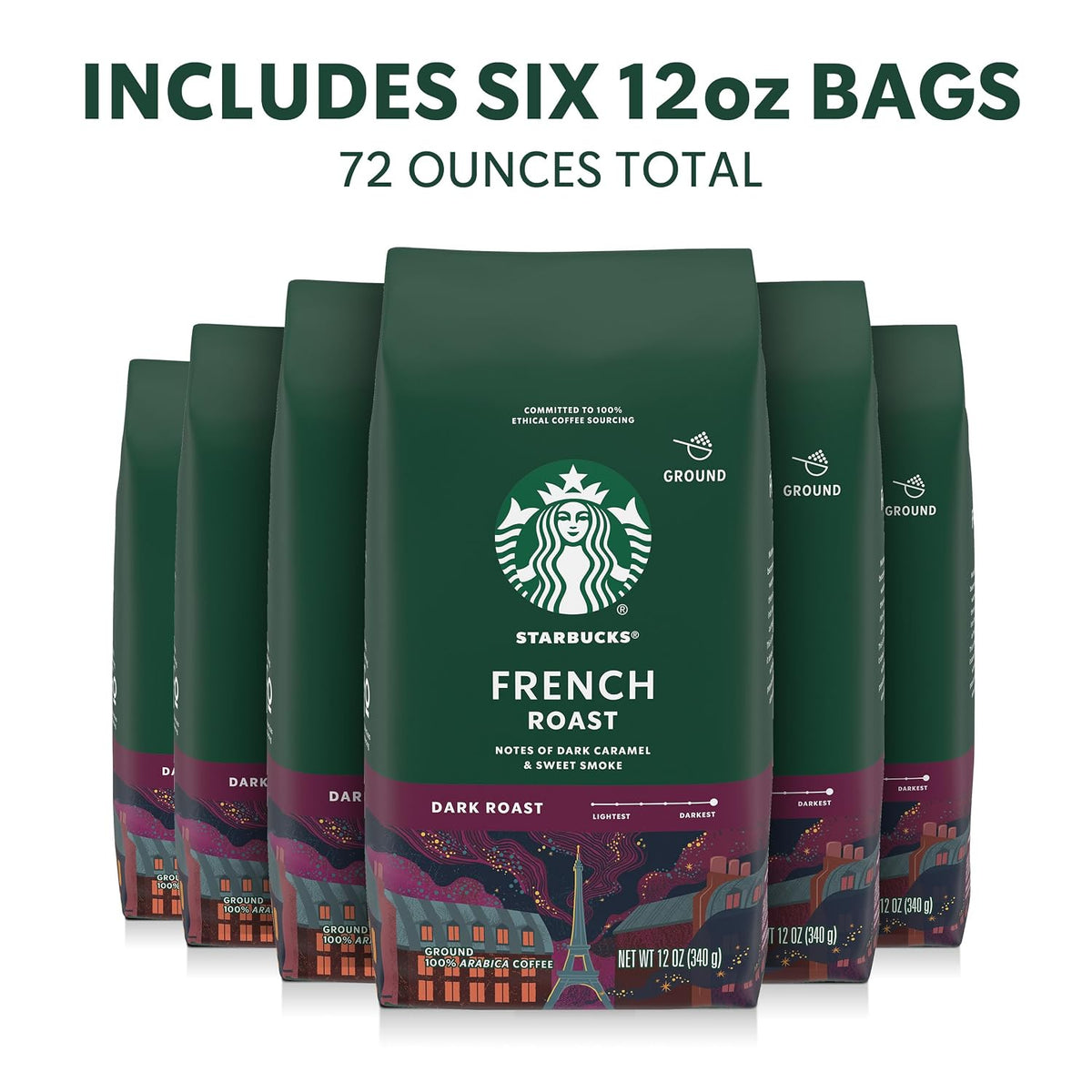 Starbucks French Roast coffee bag dark roast