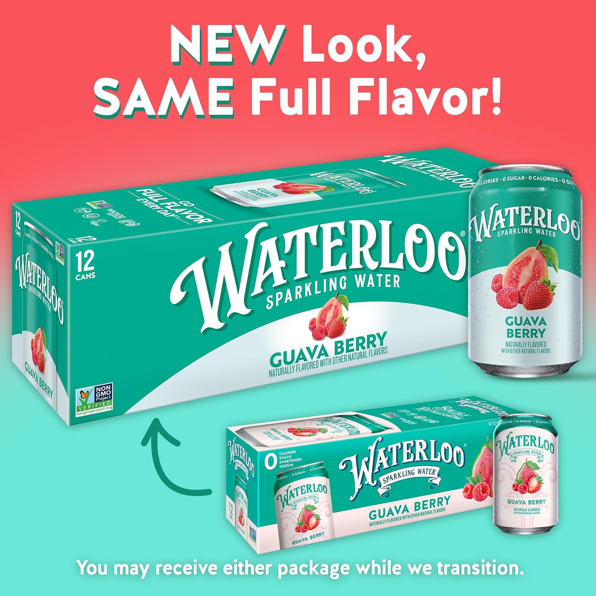 Waterloo zero sugar sparkling water 12 fl oz cans