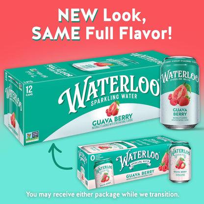 Waterloo zero sugar sparkling water 12 fl oz cans