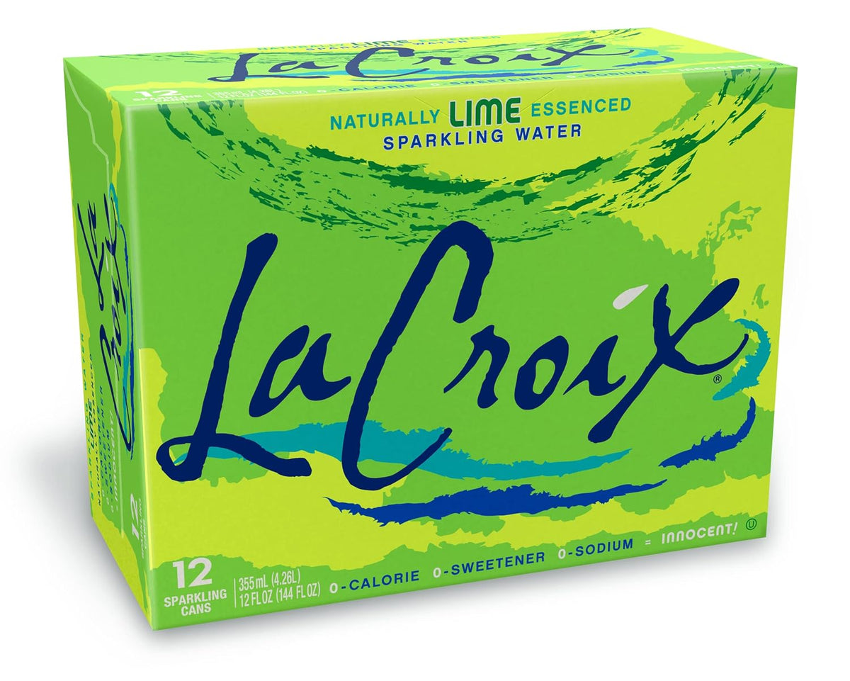 LaCroix sparkling water lime flavor packaging